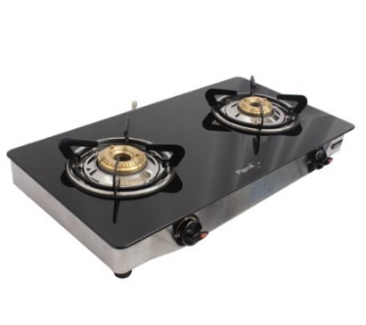 India Desire : Buy Pigeon Blackline Smart 2 Burner Gas Stove At Rs. 1985 From Amazon [Flat 57% Off]